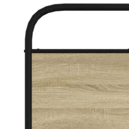 Berkfield Headboard Sonoma Oak 190 Cm Steel And Engineered Wood - thumbnail 6
