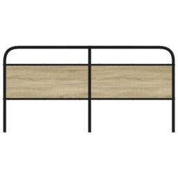 Berkfield Headboard Sonoma Oak 190 Cm Steel And Engineered Wood - thumbnail 3