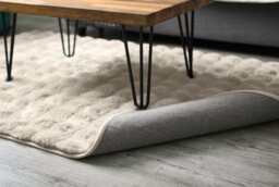 Deluxe Faux Fur Rug In Cream Colour - thumbnail 2