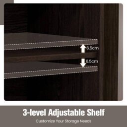 Costway 3-Drawer File Cabinet Mobile Printer Stand Lateral Filing Cabinet W/ Hanging Bars - thumbnail 7