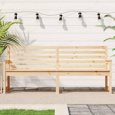 Berkfield Garden Bench 203.5X48X91.5 Cm Solid Wood Pine - image 1