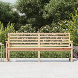 Berkfield Garden Bench 203.5X48X91.5 Cm Solid Wood Pine - thumbnail 3