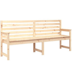 Berkfield Garden Bench 203.5X48X91.5 Cm Solid Wood Pine - thumbnail 2