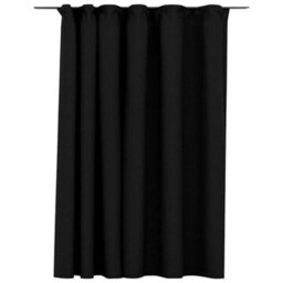 Berkfield Premium Linen-Look Blackout Curtain With Hooks Anthracite 290X245 Cm