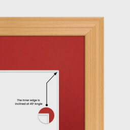 AK Frames 20X16 Country Pine Classic Multi Photo Frame With Crimson Mount - Holds 9 Apertures (2X) 7X5, (7X) 6X4 Photos - thumbnail 7