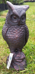 Inspirational Gifting Cast Iron Long Eared Owl Hand Finished With An Antique Verde Bronze Finish - thumbnail 5