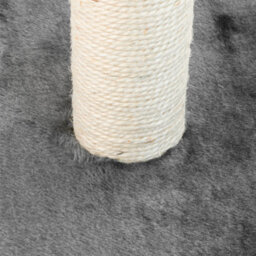Kct Small Scratching Post For Indoor Cat Kitten Scratcher Scratch 40Cm Grey Pole With Natural Durable Sisal Heavy Duty Compact - thumbnail 5