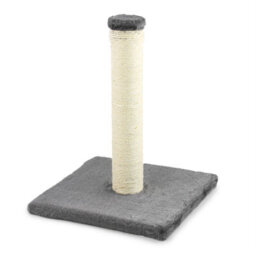 Kct Small Scratching Post For Indoor Cat Kitten Scratcher Scratch 40Cm Grey Pole With Natural Durable Sisal Heavy Duty Compact - thumbnail 4