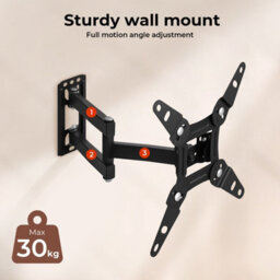 Levede Tv Wall Bracket Mount Tilt Swivel Arm For 16 To 43 Inch Led Screen - thumbnail 5