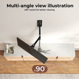 Levede Tv Wall Bracket Mount Tilt Swivel Arm For 16 To 43 Inch Led Screen - thumbnail 6