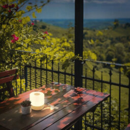 B.k.licht Led Desk Light Table Lamp Rechargeable Cordless Rgbw Outdoor Ip44 Wood Effect - thumbnail 4
