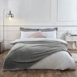 OHS Luxury Large Waffle Honeycomb Mink Warm Throw - thumbnail 2