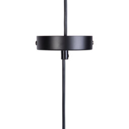 Wyld And Coco Luxelight 1-Light Pendant Black Round Shade With Copper Edge, W33 X D33 X H130Cm - thumbnail 6