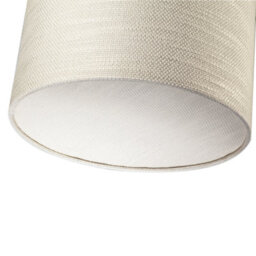Happy Homewares Coconut Milk Textured Linen Pendant Lighting Shade With Diffuser - thumbnail 4