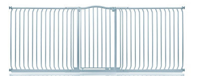 Safetots Extra Tall Curved Top Safety Gate, 271Cm - 280Cm, Matt Grey, Extra Tall 100Cm In Height, Pressure Fit Stair Gate - image 1