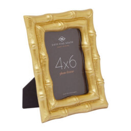 Orsina Hiba Gold Finish Bamboo Effect Photo Frame 4X6In - thumbnail 5