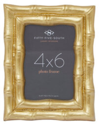 Orsina Hiba Gold Finish Bamboo Effect Photo Frame 4X6In