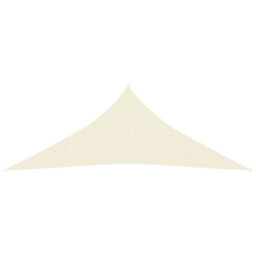 Berkfield Sunshade Sail 160 G/m2 Cream 3X3X3 M Hdpe - thumbnail 2