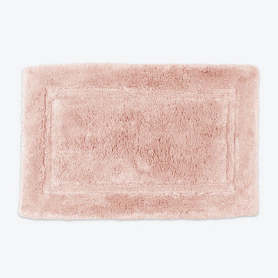 Allure Bath Fashions Bamboo Cotton Non-Slip Bath Mat - Rose Pink - image 1