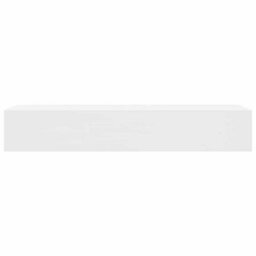 Vidaxl White Mdf Floating Wall Display Shelf 1 Drawer Book/dvd Storage - thumbnail 4