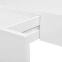 Vidaxl White Mdf Floating Wall Display Shelf 1 Drawer Book/dvd Storage - thumbnail 8