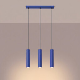 Sollux Lighting Lagos Steel Ultramarine 3 Lights Modern Pendant Lamps - thumbnail 3