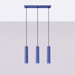 Sollux Lighting Lagos Steel Ultramarine 3 Lights Modern Pendant Lamps - thumbnail 2