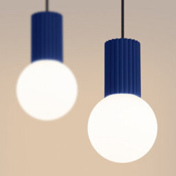Sollux Lighting Halo Aluminum/glass Ultramarine 2 Lights Modern Pendant Lamps - thumbnail 4
