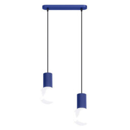 Sollux Lighting Halo Aluminum/glass Ultramarine 2 Lights Modern Pendant Lamps - thumbnail 1