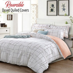 Ameha Printed Duvet Cover 3 Piece Set Tile Pattern Design Reversible & Skin-Friendly King Size (230X220Cm) - thumbnail 1