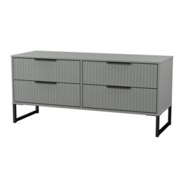 Ancona Matt Dusk Grey No Effect 4 Drawer Bed Box (H)515mm (W)1130mm (D)395mm - thumbnail 3