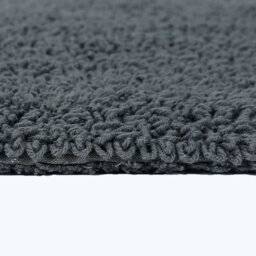 Homescapes Luxury Reversible Round Bath Mat - Grey - thumbnail 5