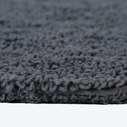 Homescapes Luxury Reversible Round Bath Mat - Grey - thumbnail 4