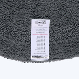 Homescapes Luxury Reversible Round Bath Mat - Grey - thumbnail 3