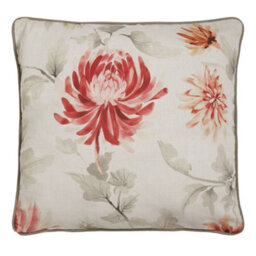 Dreams & Drapes Nadia 100% Cotton Watercolour Floral Print Filled Cushion - thumbnail 2