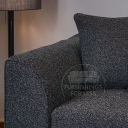 Furnishings For Less UK Paris Charcoal Boucle Fabric 2 Seater Sofa - Scatter - thumbnail 3