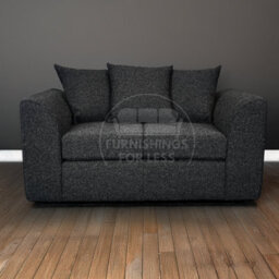 Furnishings For Less UK Paris Charcoal Boucle Fabric 2 Seater Sofa - Scatter - thumbnail 2
