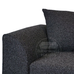 Furnishings For Less UK Paris Charcoal Boucle Fabric 2 Seater Sofa - Scatter - thumbnail 5