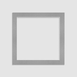 Ak Frames 60X60Cm Silver Picture Mounts To Fit 40X40Cm Aperture Size - Mount Board Only (No Frame Included)