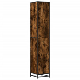 Walplus Bathroom Cabinet Smoked Oak 35X37.5X188.5 Cm Engineered Wood And Metal - thumbnail 7