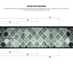 "Bravich Hard Wearing Non-Slip Stair Runner Kitchen Mat - Grey Anejo - 2'2""x15'ft (66X457Cm)" - thumbnail 6