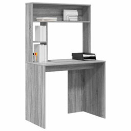 Walplus Desk With Shelf Grey Sonoma 91 X 50 X 149 Cm Engineered Wood - thumbnail 3