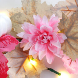 Amorly 180Cm Pink Pumpkins Fall Garland With Maple Leaves Sunflower, Autumn Decor For Thanksgiving Home Outdoor Halloween Indoor Decor - thumbnail 5