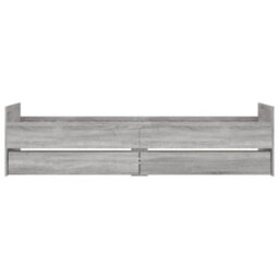 Berkfield Bed Frame With Drawers Without Mattress Grey Sonoma 90X200 Cm - thumbnail 6
