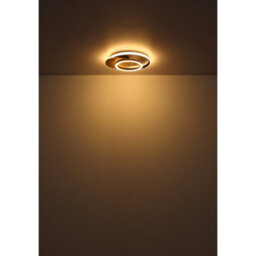 Luminosa Lighting Luminosa Julio Integrated Led Semi Flush Ceiling Light Wood Look Dark 3X Led 3000K - thumbnail 4