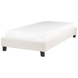 Wyld And Coco Luxeframe Eu Single Bed 3Ft Light Beige Boucle Slatted Frame Without Headboard - thumbnail 5