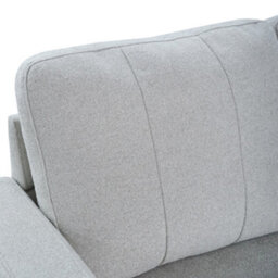 Aspire Pad Compact Sofa With Reversible Chaise, Grey - thumbnail 4