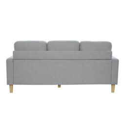 Aspire Pad Compact Sofa With Reversible Chaise, Grey - thumbnail 6