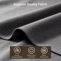 Bealife 3-In-1 Folding Armchair Bed, Adjustable Recliner Chair With 6 Positions, Guest Sleeper, Linen Fabric, Dark Grey - thumbnail 6
