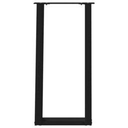 Berkfield Console Table Legs U-Shaped 2 Pcs Black 28X(72-73) Cm Steel - thumbnail 5